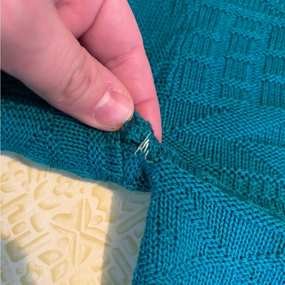 Vintage Stylish Teal Crewneck Sweater - Picture 5 of 8